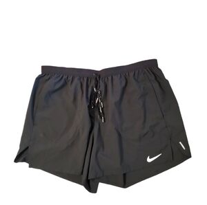 Nike Dri-Fit Men's Standard Fit 5" Unlined Running Black Shorts Size XL